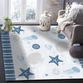 thumbnail image 4 of Area Rugs for Living Room, 2'x3' Small Washable Rug Blue Starfish Seashell Jellyfish Coral Soft Indoor Carpet Non Slip Floor Mat for Bedroom Dining Room Entryway, 4 of 6