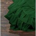 thumbnail image 4 of D.N.G. BEDDINGS 3 Piece 100% Egyptian Cotton Circle Ruffle Comforter Set, 550 GSM Filled Microfiber - Full/Queen Size, Green Color - 800 Thread Count, 4 of 5