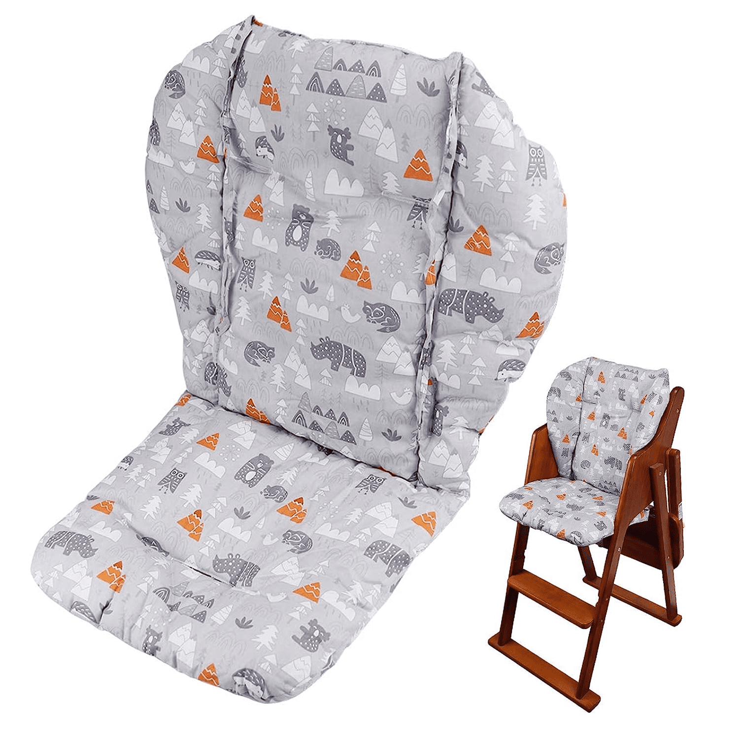 Baby High Chair Cushion, Baby Dining Chair Liner Mat Cute Thick Pad for