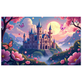 thumbnail image 6 of LUUFILx Fairytale Castle Backdrop Banner Photography Props Decorations Party Supplies Background Pink Fantasy Event Decor Enchanted Garden Princess, 6 of 9