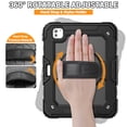 thumbnail image 3 of Funda SEYMAC para iPad Pro 11 2024 con protector de pantalla, color negro, 3 of 8