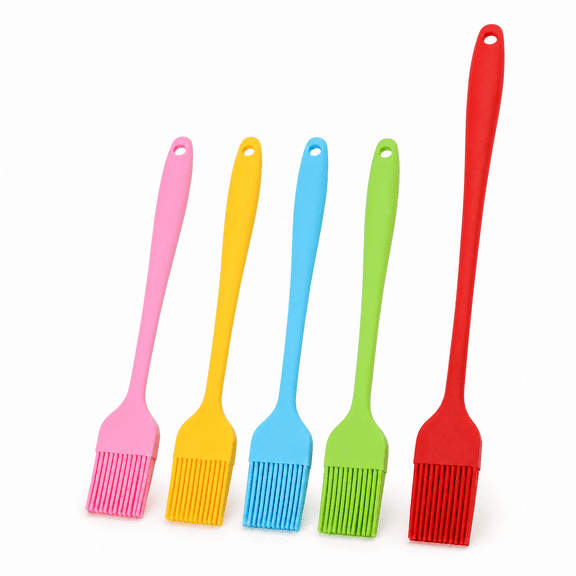 Silicone Basting Pastry Brushes, 5 Pack Multicolor Kitchen Oil Brush for Baking Grilling Cooking