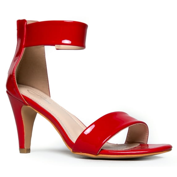 J. Adams Sleek Open Toe High Heel Ankle Strap Sandal