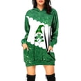 thumbnail image 3 of Vestido con capucha con estampado digital 3D pequeño para mujer del Día de San Patricio de comercio exterior, 3 of 5