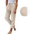 thumbnail image 6 of Womens Stretch Work Pants for Office, High Rise Straight Leg Trousers with Pockets, Wrinkle-Free Business Casual Bottom for Women, 6 of 6