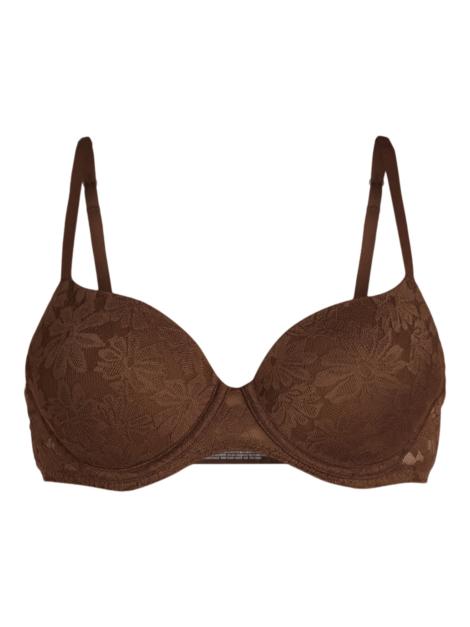 No Boundaries Women's All Over Lace Push Up Bra with Sugarcup, Sizes 34A-40DD