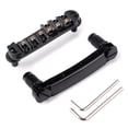 thumbnail image 4 of Roller Saddle Bridge Tailpiece with Studs and Wrenches for LP SG Style Electric Guitar Replacement Parts (Black), 4 of 7