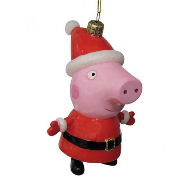 Kurt Adler 4.75" Glass Peppa Pig Ornament