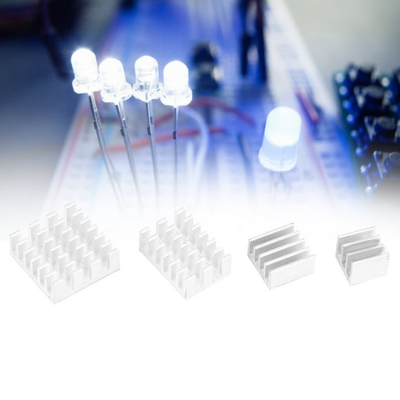 Disipador De Calor De Aluminio, Protección Contra Sobrecalentamiento De La CPU Enfriada Conveniente Maximiza El área De Superficie Sólida Con Adhesivo Posterior Para Transistor