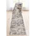 thumbnail image 1 of Well Woven Custom Size Runner - Choose Your Length - Caila Grey & Blush Brush Stroke Abstract 27 Inches Wide x 50 Feet Long Runner (27" x 50' Runner) Rug, 1 of 6