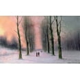 thumbnail image 2 of Christiansen "Snow Scene - Wanstead Park" (19th) Glossy Poster (50.5"x84), 2 of 4