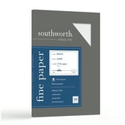 Southworth Business Paper, 8.5" x 11", 24 lb./89 Gsm, Linen Finish, White, 100 Sheets