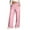 Pink, variant on USNSM Wide Leg Pants for Women High Waisted Elastic Drawstring Pants Solid Color Loose Lounge Pants with Pockets Navy S