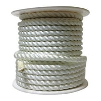 0.62 in. x 140 ft. Twisted Nylon Rope, White