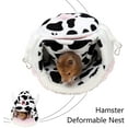 thumbnail image 3 of Nid de Hamster Nain - Doux et Confortable Adapté pour Planeur à Sucre (S, Vache à Queue), 3 of 6