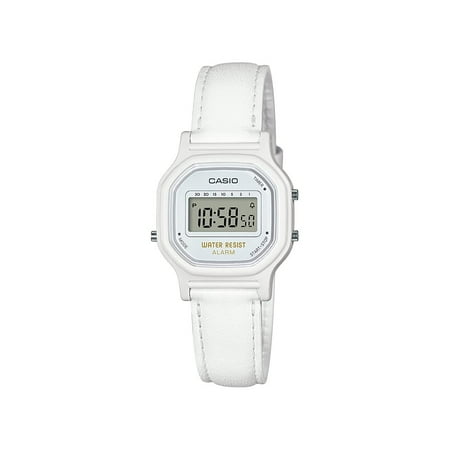 Casio Women's 'Vintage' Quartz Resin Casual Watch, Color:White (Model: LA-11WL-7ACF)
