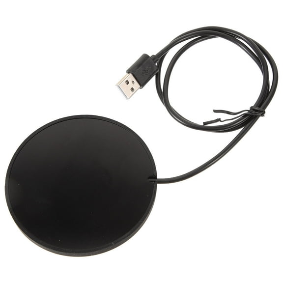 IBASETOY Tea Cup Insulation Pad Heating Coaster Black Silicone Temperature Maintenance 1Pack