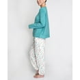 thumbnail image 2 of Hanes Women's and Women's Plus Long Sleeve Top and Pajama Jogger Pants, 2pc Set, 2 of 4