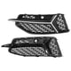 thumbnail image 5 of Malla de nido de abeja negra brillante para parrillas de luz antiniebla estilo RS6 para A6 C8 2019-2020Negro mate + Cromo mate, 5 of 12
