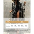 thumbnail image 3 of Bsubseach One Size Open Front Viscose Kimono Beach Swimsuit Cover-Up for Women, 3 of 11