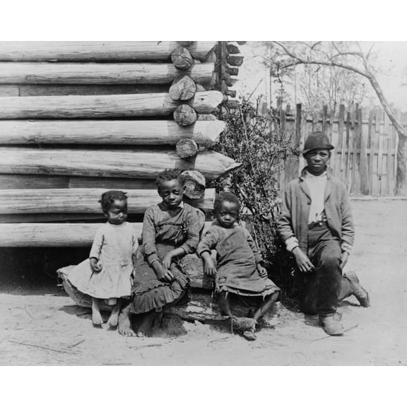 Print: A Group - Taken Near Thomasville, circa 1884