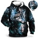 thumbnail image 5 of Nueva sudadera con capucha con estampado 3D de lobo y textura para hombre, de manga larga, informal, holgada, de gran tamaño, para exteriores, Y2k, 5 of 5