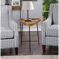 thumbnail image 3 of Convenience Concepts Lunar Triangle End Table, Driftwood/Black, 3 of 5
