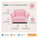 thumbnail image 5 of Sillón infantil Keet individual rosa pastel, estructura de madera, ergonómico, textura suave, en memory foam. Mueble de infancia diseñado para apoyar en el desarrollo de nuestros niños, 5 of 7