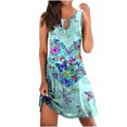 thumbnail image 2 of Baikeli Dresses on Sale Clearance for Women Women's Fashion Printed Comfortable Loose Sleeveless Casual Tops Dress Dresses for Women 2024, 2 of 4