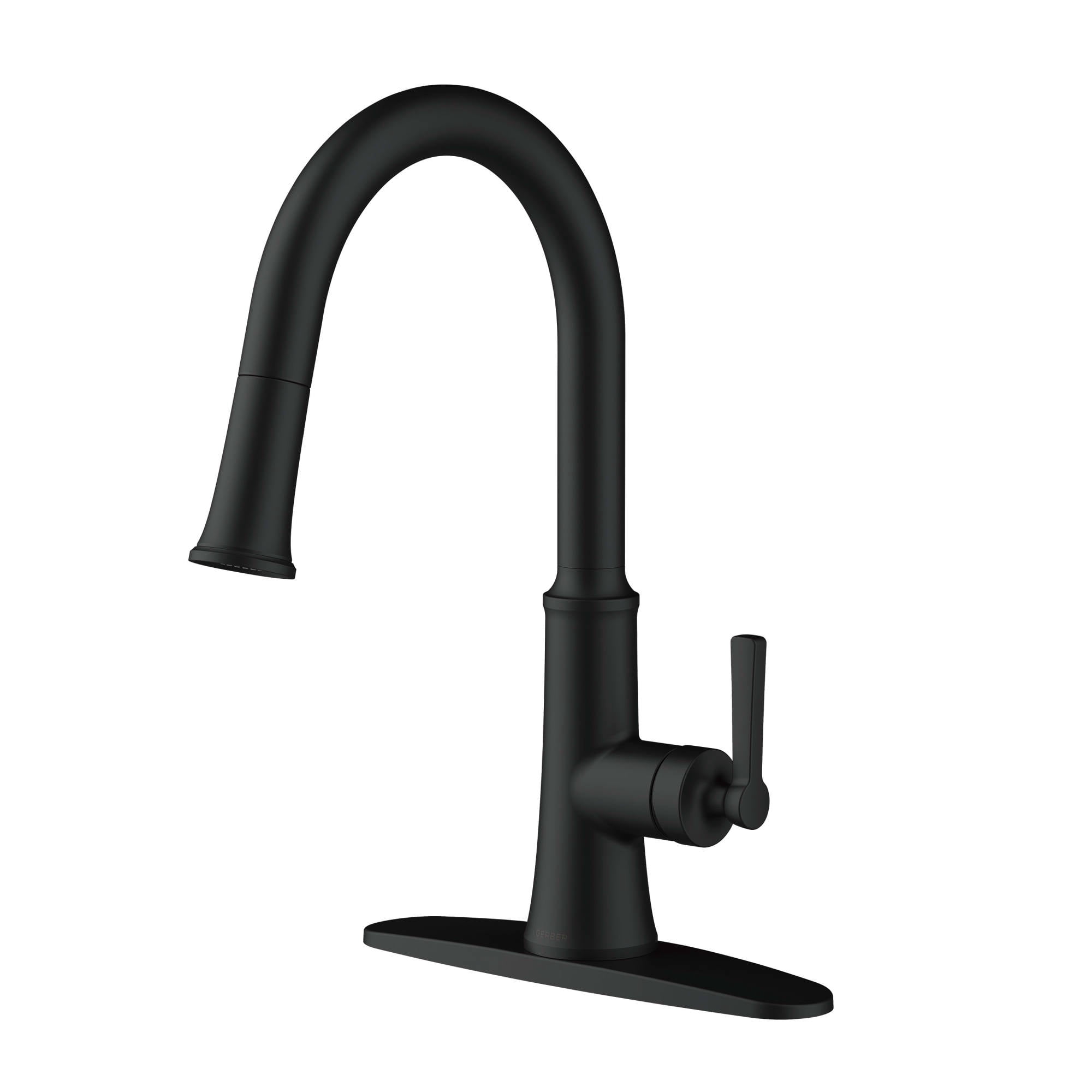 Gerber D454079BS Northerly 1.75 GPM Single Hole Pull Down Kitchen Faucet - Black