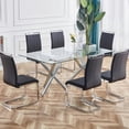 thumbnail image 6 of Sumdeal Modern Dining Chairs Set of 6,Modern Dining Chairs with Metal frame leg with High Density Sponge Leather,Dining Chairs for Dining Room,Kitchen,Living Room, 6 of 8