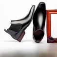 thumbnail image 1 of Botas Chelsea de otoño e invierno, botas cortas de cuero genuino para hombre, ropa formal de negocios, 1 of 5