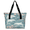 Multicolor 1, variant on Mexican Talavera Ceramic Tile Tote Bag for Women, Lightweight Waterproof Large Shoulder Handbag with Zipper for Travel Gym Work Shopping, Mexico Floral
