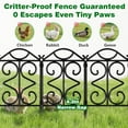 thumbnail image 2 of AWarmHaven 10 Panels 24in(H)×10ft(L) Decorative Garden Fences and Borders for Dogs No Dig Rustproof Metal Fence Panels Garden Edging Border Animal Barrier Fencing for Flower Beds Black, 2 of 14