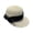 White, variant on Women Large Wide Brim Braided Straw Hat with Ribbon Bow Breathable Sun Protection Roll Up Summer Beach Cap Beige