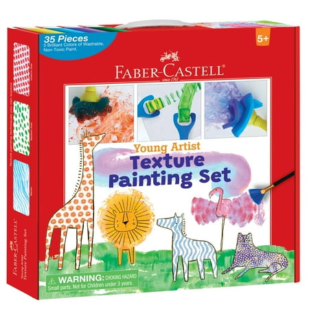 UPC: 0092633703267 | Faber-Castell Young Artist Texture Painting Set- Child  Beginner Paint Art Set for Ages 5+