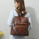 thumbnail image 4 of Mochila sólida 2024, bolso de viaje retro de PU de diseñador de moda para mujer, bolso escolar pequeño retro para mujer, bolso de hombro multifuncional, 4 of 5