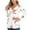 D-White Flower, variant on KOITHOT Women Plus Size Top Long Sleeve Floral Print Tops Pleated Casual V Neck Tunic Blouse