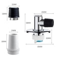 thumbnail image 3 of Kctiaxy Washing Machine Drain Check Washing Machine Check Floor Three-Way Washing Machine Downpipe Floor Joint-Use Pipe Deodorant Cover Overflow Special Joint Kitchen Appliances, 3 of 9