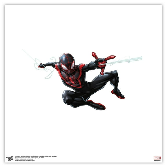 Gallery Pops Marvel Comics Spider-Man - Ultimate Spider-Man Morales Wall Art, Unframed Version, 12" x 12"