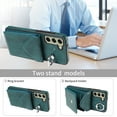 thumbnail image 5 of Dteck Crossbody Wallet Case for Samsung Galaxy A15 5G, Card Holder Phone Case with Ring Stand, Premium PU Leather Protective Case with Removable Shoulder Strap for Galaxy A15,Green, 5 of 10
