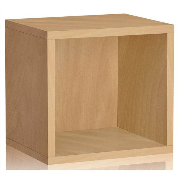 Way Basics Eco Stackable Connect Open Storage Cube and Cubby OrganizerFinishNatural Walmart