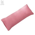 thumbnail image 4 of Gustave Set of 2 Ultra Soft Body Pillowcases with Envelope Closure Microfiber Long Bedding Pillow Cover Pure Color Pillow Case 20" x 55" (Pink), 4 of 7