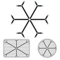 thumbnail image 2 of Tensor de sábana ajustable Sujetadores de sábana ajustables 6 lados, Correas para sábanas, Adecuado para todos los colchones redondos y cuadrados (3 formas negras), 2 of 5