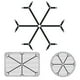 thumbnail image 2 of Tensor de sábana ajustable Sujetadores de sábana ajustables 6 lados, Correas para sábanas, Adecuado para todos los colchones redondos y cuadrados (3 formas negras), 2 of 5