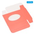 thumbnail image 3 of Uxcell 3.8x2.8x1.2" Paper Soap Box with Window, 20 Pack Soap Boxes Oval Presents Packaging Boxes, Pink, 3 of 6