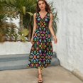 thumbnail image 3 of Cool Mexican Wrestlers Getting Ready to Fight And Have Fun Dress Fashion Boho Beach Long Dresses Female Party Printed Maxi Dress, 3 of 9