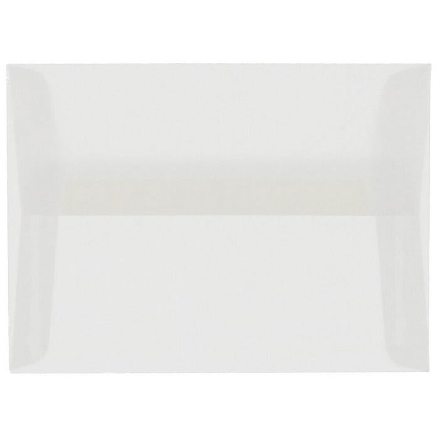 JAM Paper A6 Translucent Envelopes, 4 3/4 x 6 1/2, Clear, 250/Pack
