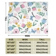 thumbnail image 4 of XMXY Fleece Throw Blanket for Couch, Fresh Colorful Flowering Plants Lightweight Plush Fuzzy Cozy Soft Bed Blankets and Throws for Sofa, 50"x40" inches, 4 of 8