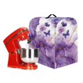 thumbnail image 3 of ZIATUBLES Stand Mixer Cover Waterproof Kitchen Mixer Dust Cover with Adjustable Drawstring Washable Kitchen Appliance Storage Cover for 6-8 Quart Standing Mixer, Butterfly White Violet Yellow Marble, 3 of 7